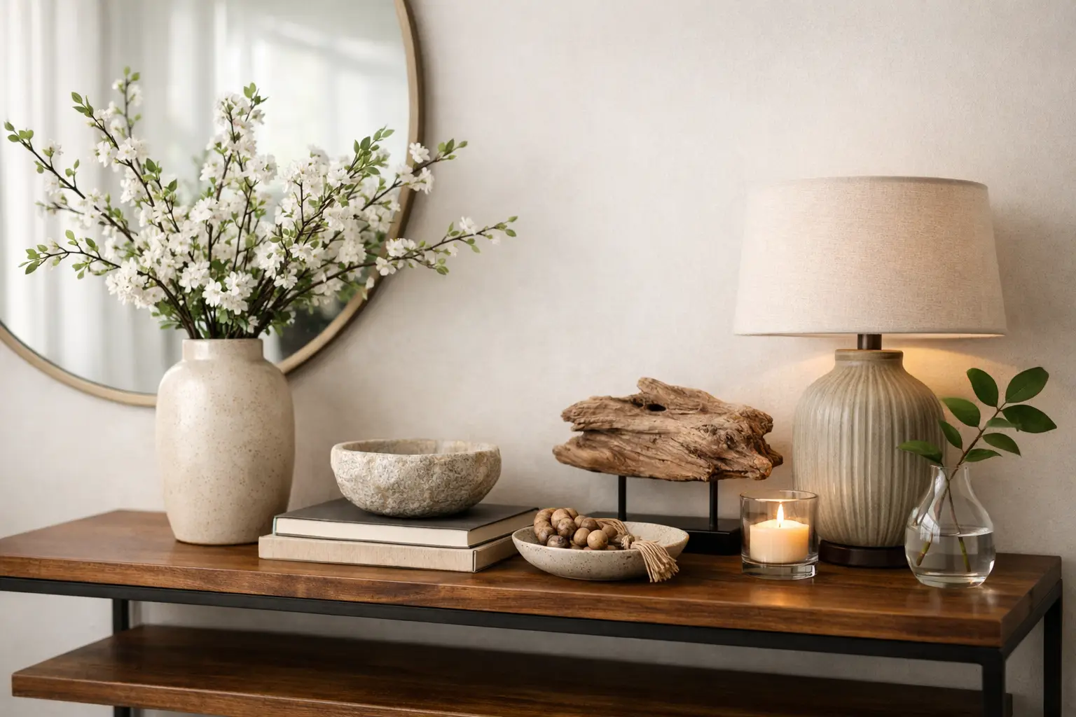 How to Decorate a Console Table Beautifully