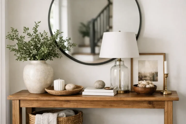 How to Decorate Entryway Table Beautifully
