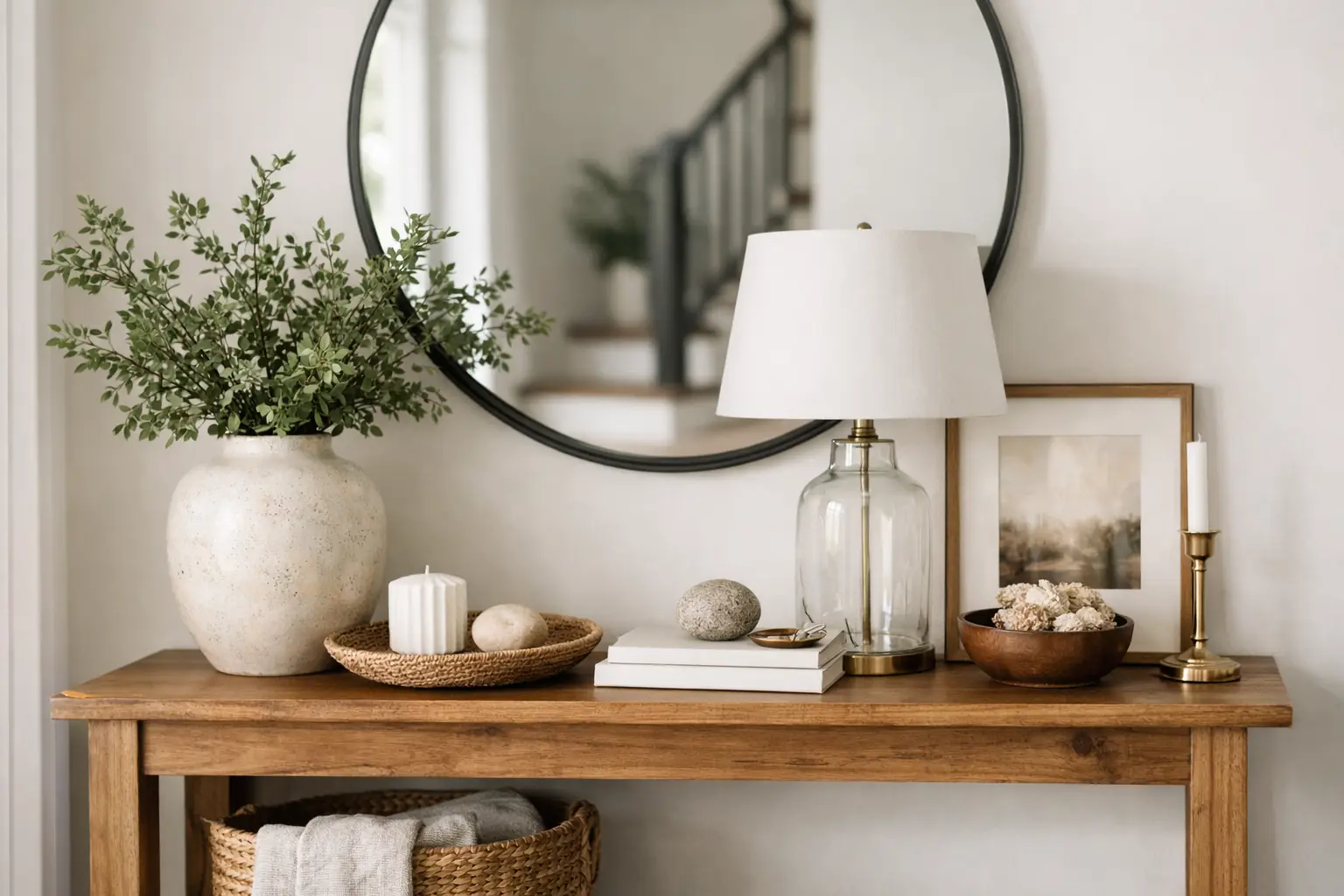 How to Decorate Entryway Table Beautifully