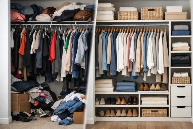 Closet Refresh Before and After Ideas
